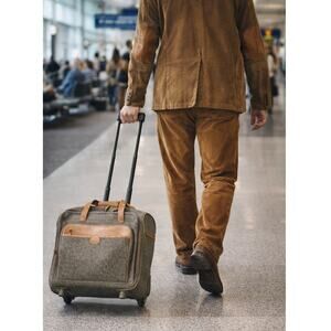 Hartmann Vintage Carry on Brown Travel Bag and Duffle/ Computer Bag.